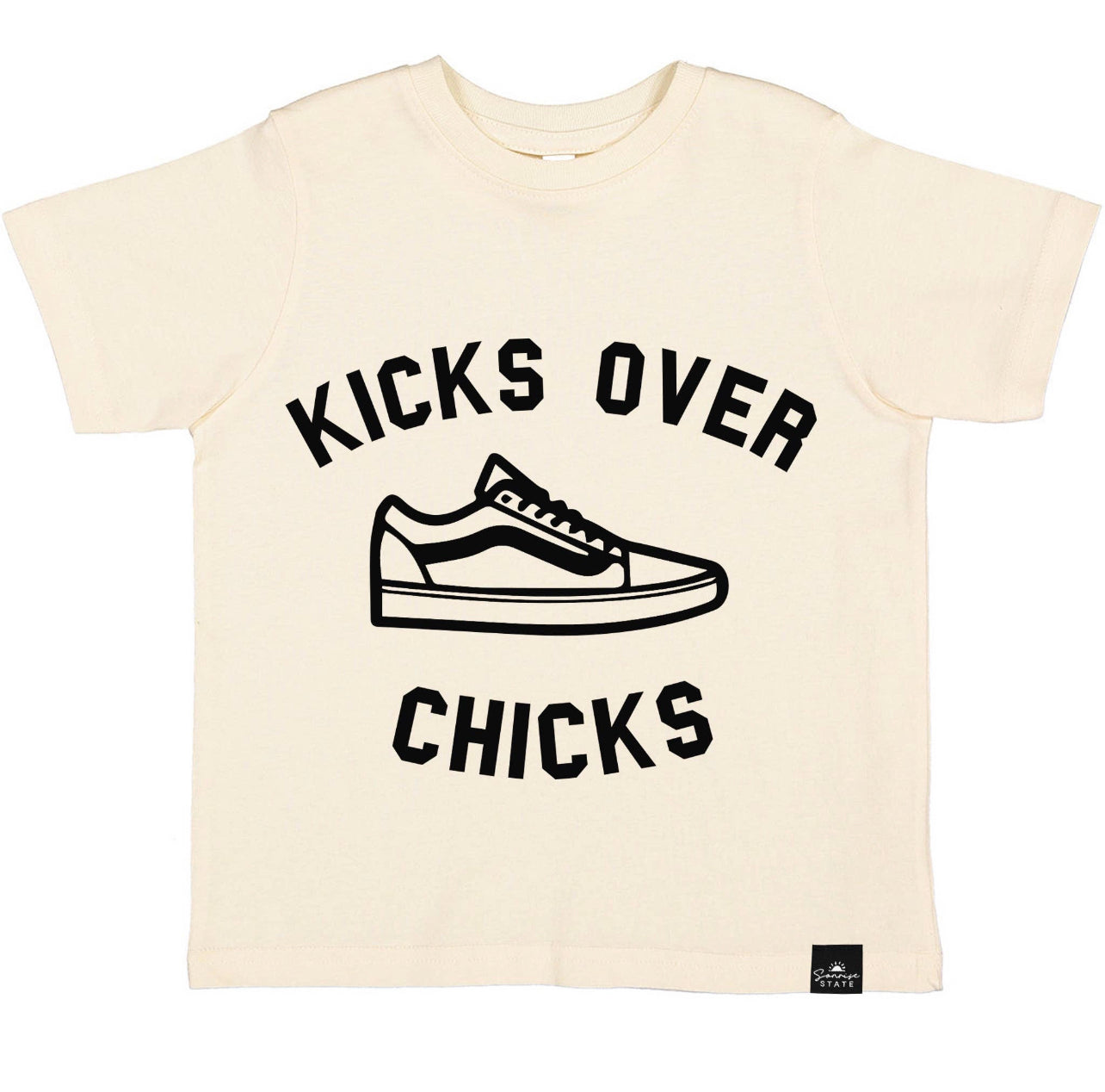 Kicks over chicks tee | cream