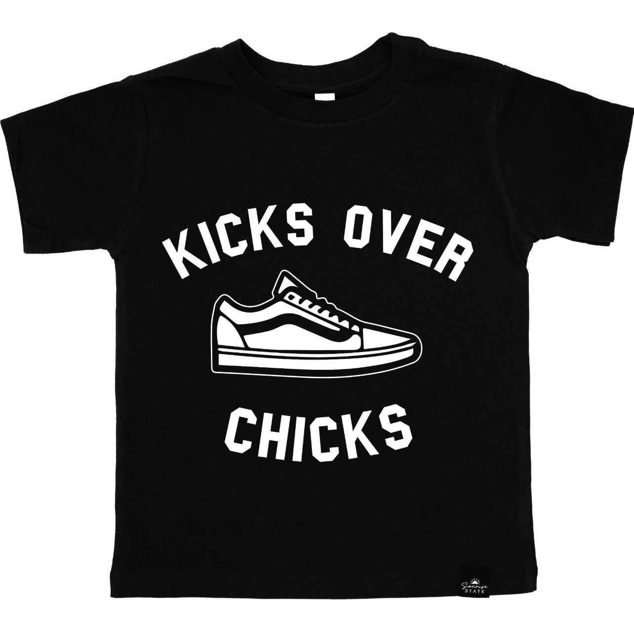 Kicks over chicks tee | black