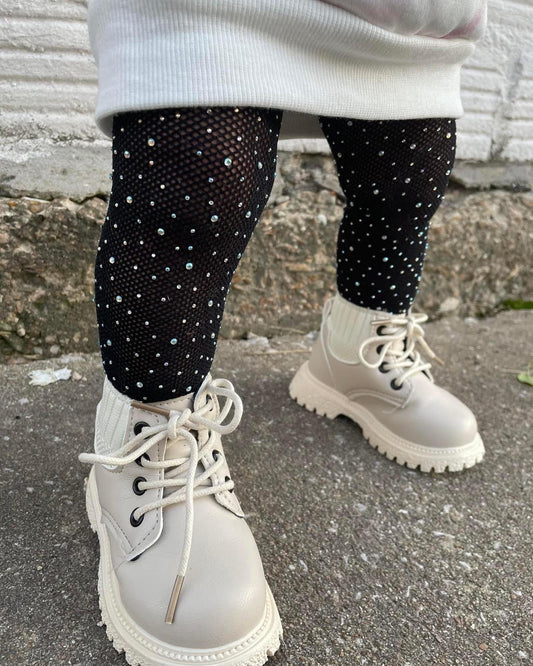 Combat boots (toddler) | nude